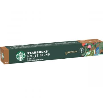 Starbucks House Blend Lungo capsules for Nespresso – balanced lungo with smooth caramel and toffee notes