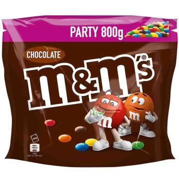 M&M’s Chocolate Party Pack 800 g – colourful milk chocolate candies