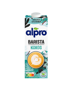 Alpro Coconut Drink Barista Pack of 8 – plant-based coconut milk alternative for coffee
