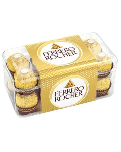 Ferrero Rocher Chocolates 16 Pieces – hazelnut chocolates with crunchy wafer