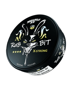 RABBIT Pineapple Ice Nicotine Pouches – slim nicotine pouches with tropical pineapple flavor and cooling ice sensation